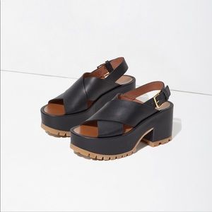 Marni cross cross platform sandals
